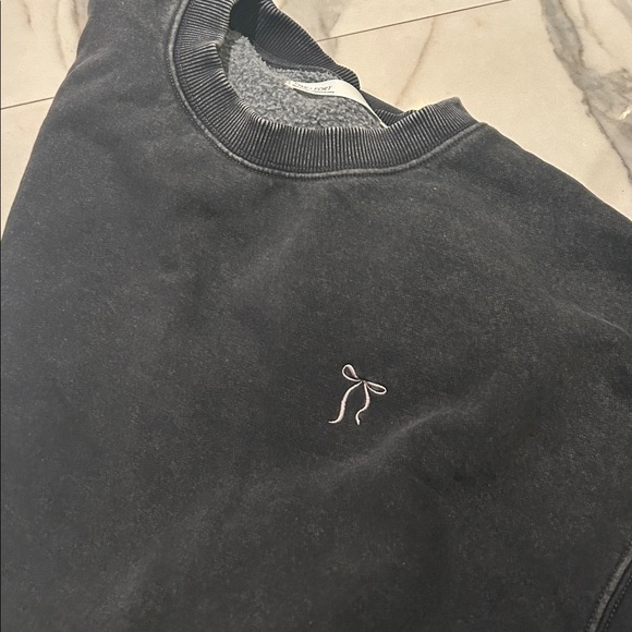 OAK + FORT Charcoal Crewneck Sweater - Picture 5 of 5